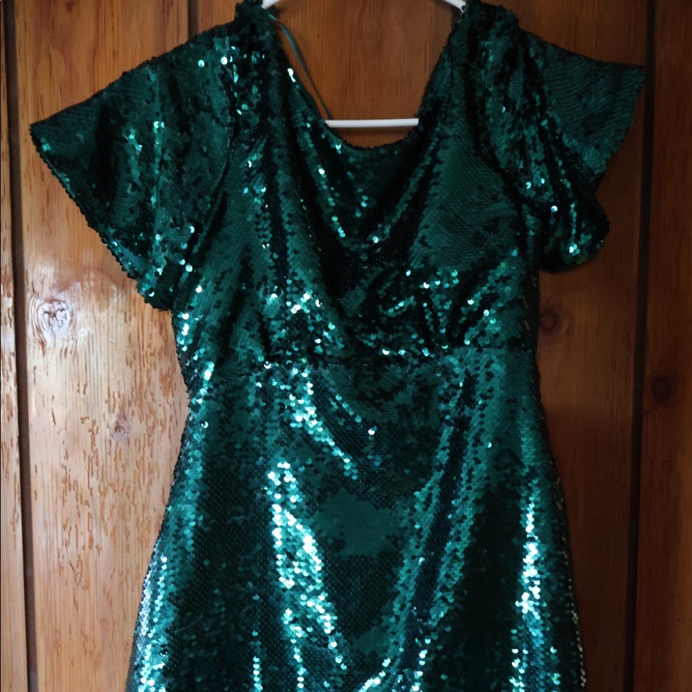 Green sequin dress Francesca’s
